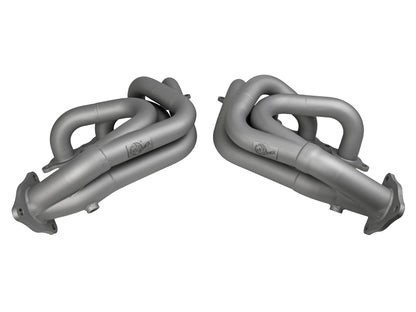 aFe Power Twisted 304 Stainless Steel Header 2020 Chevy Corvette (C8) 6.2L V8 - Titanium Ceramic Coated | 48-34148-T