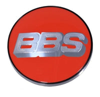 BBS Center Cap 70.6mm Red/Silver (5-Tab)