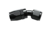 Vibrant -6 AN 30 Degree Elbow Hose End Fitting | 6061 Aluminum, Black Hard Anodized | 21306