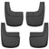 Husky Liners 21-23 Ford F-150 Raptor SuperCrew CC Front & Rear Mud Guards - Black