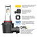 Oracle H11 - VSeries LED Headlight Bulb Conversion Kit - 6000K