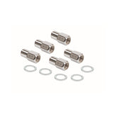 Competition Open End Style Lug Nuts -Set Of 5 1/2-20, Overall Length 1-5/8 Inch, Hex Size 13/16 Inch, Shank Diameter .680 Inch, Shank Length 3/4 Inch Mr Gasket