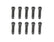 Competition Wheel Stud Set Press-In Style, 1/2-20 x 2-7/8 Inch Long, Stud Knurl Diameter .660 Inch (Hole Diameter .641 Inch). Grade-8 Steel with Black Oxide Finish. Set Of 10 Pieces Mr Gasket