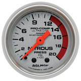 AutoMeter Traditional incandescent lighting illuminates around the perimeter of the dial 4328