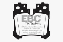 Load image into Gallery viewer, EBC 07+ Lexus LS460 4.6 Redstuff Rear Brake Pads