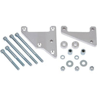 CVF Racing polished V-belt A/C compressor bracket for Mopar big block 383, 400, 426 and 440, 440-ACBRKT