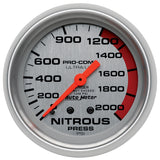 AutoMeter Traditional incandescent lighting illuminates around the perimeter of the dial 4428