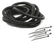 Split Wiring Loom 3/8 Inch Black 8 Foot Length Mr Gasket