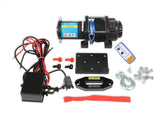 4,500 Lb 12 Volt Winch w/ Synthetic Rope and Aluminum Fairlead Anvil Off-Road