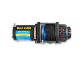 4,500 Lb 12 Volt Winch w/ Synthetic Rope and Aluminum Fairlead Anvil Off-Road