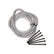 Split Wiring Loom 1/2 Inch Chrome 6 Foot Length Mr Gasket