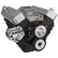 CVF Racing BBC V-Belt Alternator System, Short Water Pump in Polished, part number 454-ALT-SYSTEM-C-SWP