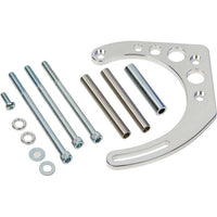 CVF Racing BBC V-Belt Alternator Bracket, Electric Water Pump in Polished, part number 454-ALTBRKT-C-EWP