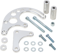 CVF Racing L18 8.1L power steering bracket, Polished, L18-PSBRKT-C-SWP