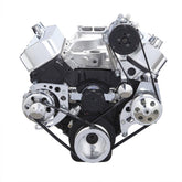 CVF Racing Gen VI AC/PS/Alt Serpentine Kit, EWP in Polished, part number 454-SERPENTINE-AC-C-G6-EWP