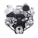 CVF Racing Gen VI AC/PS/Alt Serpentine Kit, EWP in Polished, part number 454-SERPENTINE-AC-C-G6-EWP
