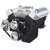 CVF Racing Gen VI Alternator Serpentine Kit, LWP in Polished, part number 454-SERPENTINE-ALT-C-G6