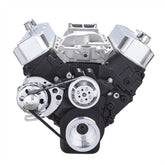 CVF Racing Gen VI Alternator Serpentine Kit, LWP in Polished, part number 454-SERPENTINE-ALT-C-G6