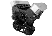 CVF Racing BBC Low Driver Side Alt Serpentine Kit, EWP in Stealth Black, part number B-454-SERPENTINE-ALT-LD-EWP