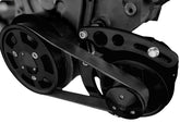 CVF Racing BBC Low Driver Side Alt Serpentine Kit, EWP in Stealth Black, part number B-454-SERPENTINE-ALT-LD-EWP