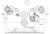 CVF Racing BBC Wraptor serpentine system for Roots blower, Stealth Black, B-454SC-WRAPTOR
