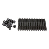 COMP Cams M8x1.25 threads on both sides. 65mm Overall Stud Length. 12 Point flange nuts 4582-KIT
