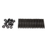 COMP Cams M8x1.25 threads on both sides. 52mm Overall Stud Length. 12 Point flange nuts 4587-KIT