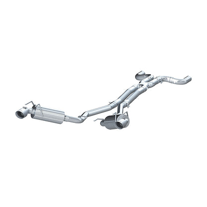 MBRP 2010-2015 Chev Camaro V6 3.6L Dual Cat Back Round Tips (11 Conv. MUST purchase mbrpAD1710) | S7020409