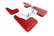 Rally Armor 22-26 Honda Civic/Civic Si/Sport Red UR Mud Flap w/White Logo
