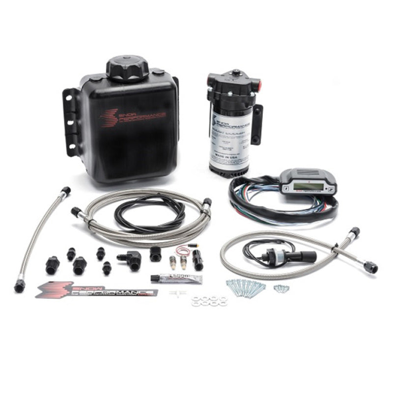 Snow Performance Stg 3 Boost Cooler DI 2D MAP Prog. Water Injection Kit (SS Braided Line & 4AN)