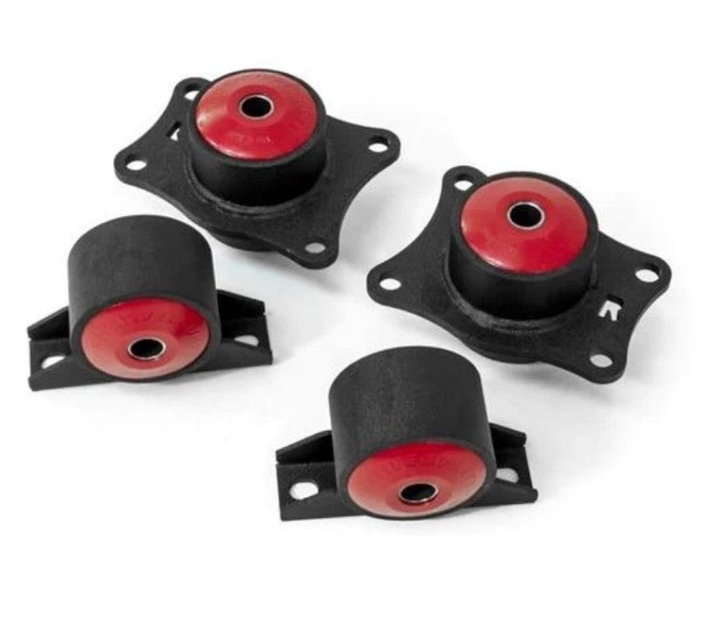 Innovative 00-09 Honda S2000 F-Series Black Steel Mounts 85A Bushings (Rear Diff Mounts OEM Diff)