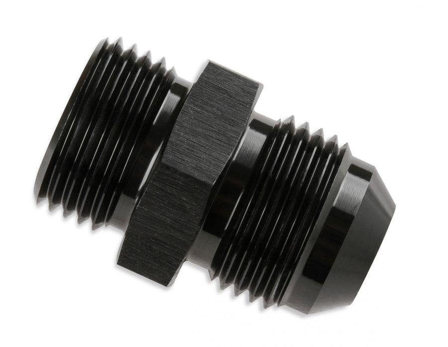 -6 AN To 9/16-18 (AN6) O-Ring Black O-Ring Straight Thread to AN Flare Fitting 6061 Aluminum Construction Mr Gasket