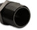 Straight -6 AN To 3/8 Inch NPT Adapter Black NPT to AN Flare Fitting 6061 Aluminum Construction Mr Gasket