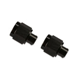 Fuel Hose Fitting -6 AN Caps (2) Black AN Cap 6061 Aluminum Construction Mr Gasket