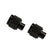 Fuel Hose Fitting -6 AN Caps (2) Black AN Cap 6061 Aluminum Construction Mr Gasket
