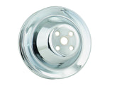 Water Pump Pulley Chrome Double Groove Fits 1955-1968 Chevrolet 265-350 Small Block with Short Water Pump Mr Gasket