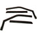 Westin 2015-2018 Ford F-150 SuperCrew In-Channel Wind Deflector 4pc - Smoke
