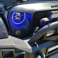 Load image into Gallery viewer, Oracle 7in High Powered LED Headlights - Black Bezel - ColorSHIFT 2.0 SEE WARRANTY