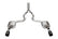 Corsa 24+ Ford MustangGT Xtreme Cat-Back Ex.Sys 3.0in Dual Rear Exit w/4.5in Blk PVD StraightCut Tip