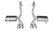 Corsa 1997-2004 Chevrolet Corvette C5 Z06 5.7L V8 Polished Xtreme Axle-Back Exhaust