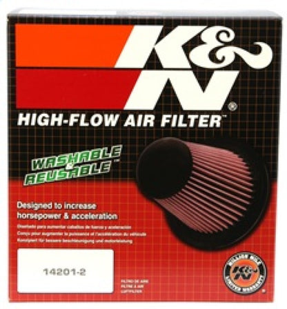 K&N Universal Air Filter | Round Tapered, 6in Flange, 4in Tall | RU-1009
