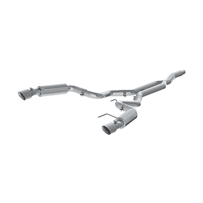 MBRP 15-19 Ford Mustang EcoBoost 2.3L Alum 3in Cat Back Dual Split Rear Exit (Race Version)