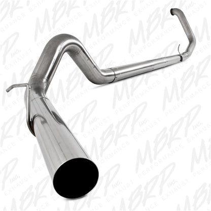 MBRP 1999-2003 Ford F-250/350 7.3L 4in Turbo Back Single No Muffler T409 SLM Series Exhaust System | S6200SLM