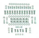 Deluxe Engine Bolt Kit Chrome Fits 1969-2002 Chevrolet 262-400 Gen I Small Block with Long Water Pump Mr Gasket
