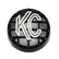 KC HiLiTES 4in. Round ABS Stone Guard for Rally 400 (Single) - Black w/White KC Logo