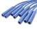 Spark Plug Wire Set 8MM Universal Blue Wire With Blue Straight Boots 5040B 8MM Super Stock Spark Plug Wires Feature A Spiral Core And Blue Silicone Jacket ACCEL