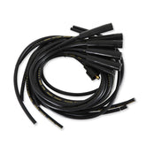 Spark Plug Wire Set 8MM Universal Black Wire With Black Straight Boots 5040K, Spark Plug Wires, Super Stock, Spiral Core, 8Mm, Black, Set ACCEL