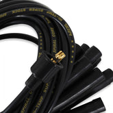 Spark Plug Wire Set 8MM Universal Black Wire With Black Straight Boots 5040K, Spark Plug Wires, Super Stock, Spiral Core, 8Mm, Black, Set ACCEL