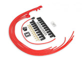 Spark Plug Wire Set 8MM Universal Red Wire With Red 90 Deg Boots 5041R, Spark Plug Wires, Super Stock, Spiral Core, 8Mm, Red, Set ACCEL