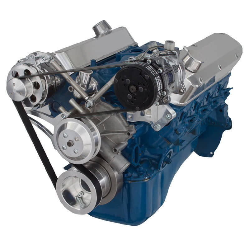 CVF Racing Ford 5.0L 5.8L BEAST 8-rib serpentine conversion kit alternator and A/C